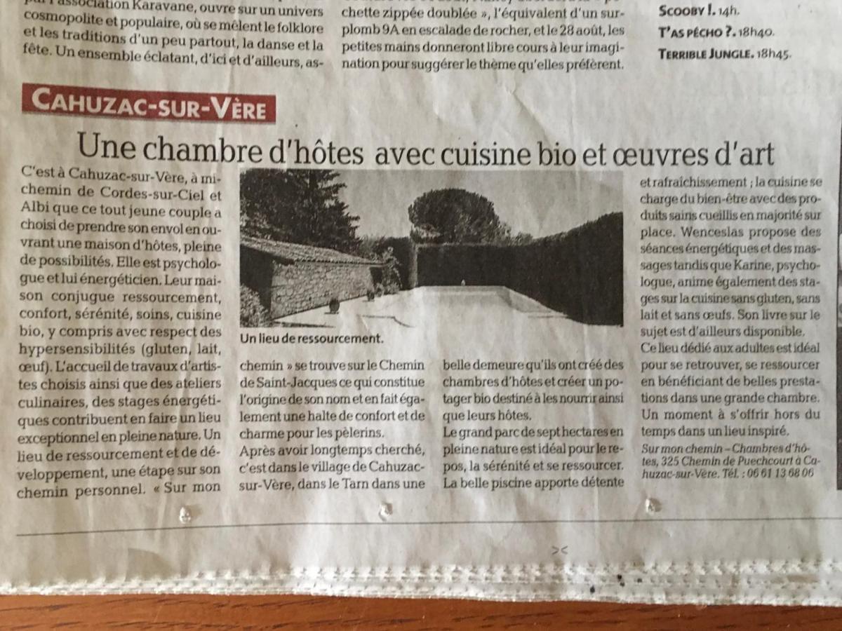 Sur Mon Chemin Chambres D'Hotes Cahuzac-sur-Vère Dış mekan fotoğraf